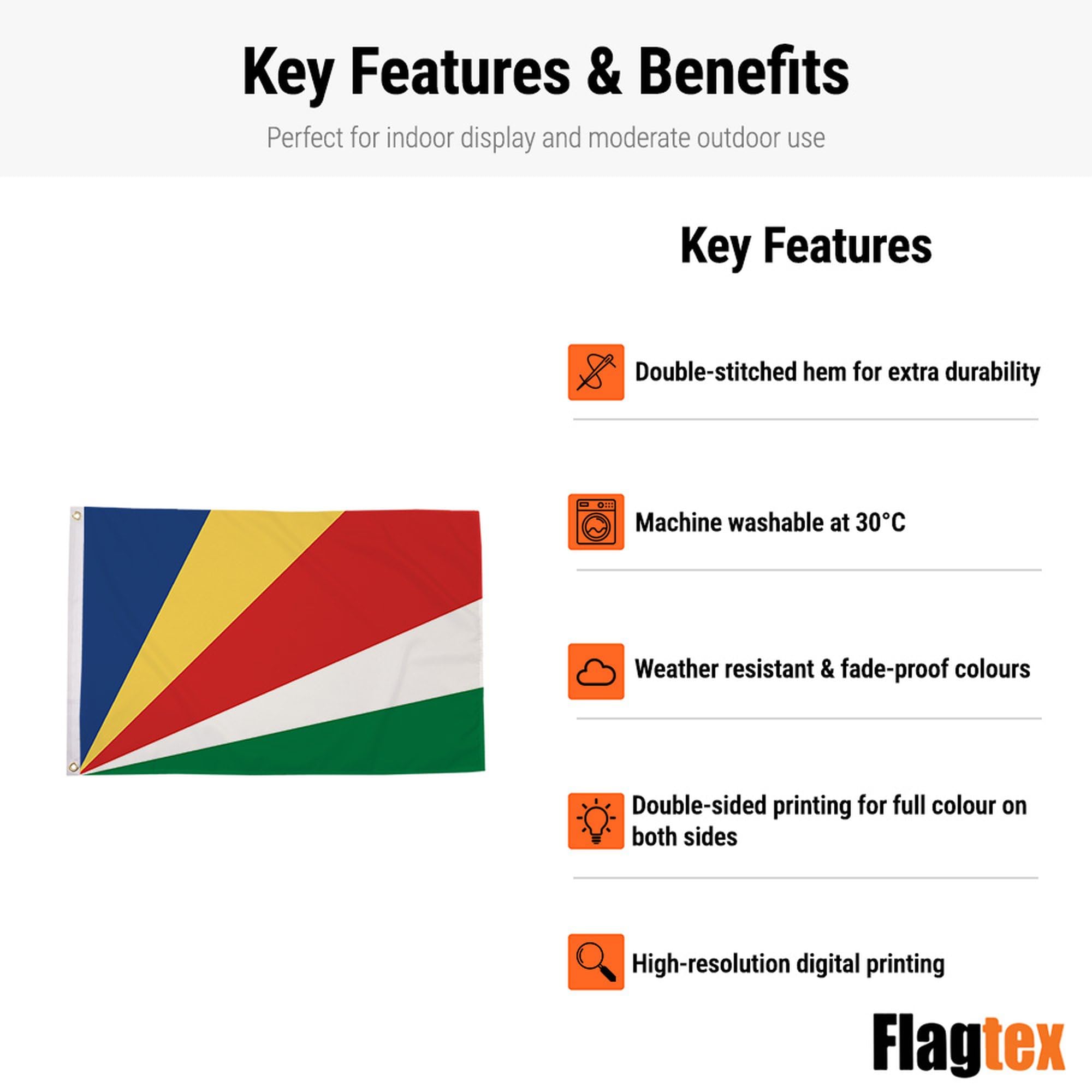 Amazon.com : Seychelles Small Flag 3ft x 2ft : Patio, Lawn & Garden